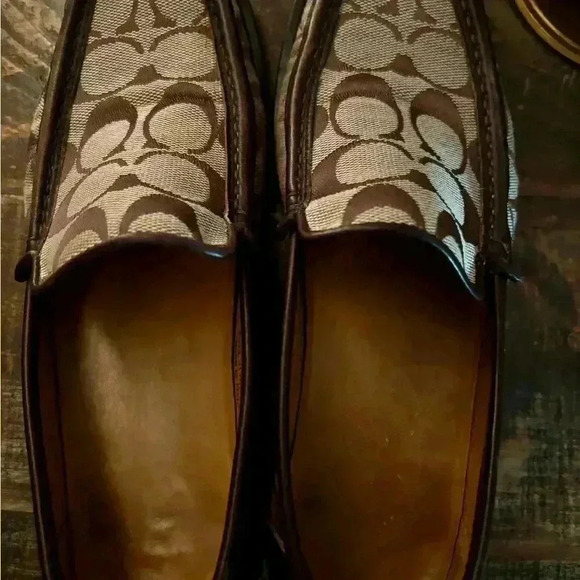 Coach loafers 6 womens Gorgeous. Classic coach emblem made in Italy jacquard - Picture 4 of 8